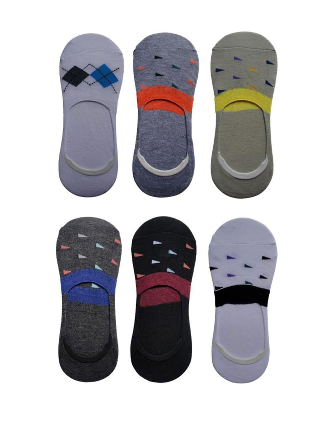 VOICI Unisex No Show Pair Of 6 Loafer Socks - view 1