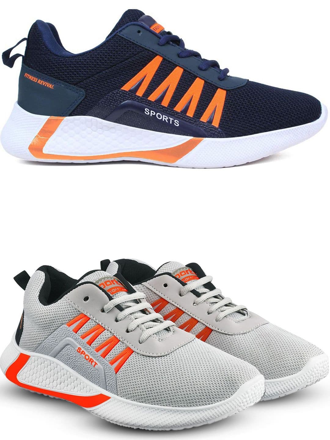 Spotwalk Men Set Of 2 Mesh Running Shoes - view 1