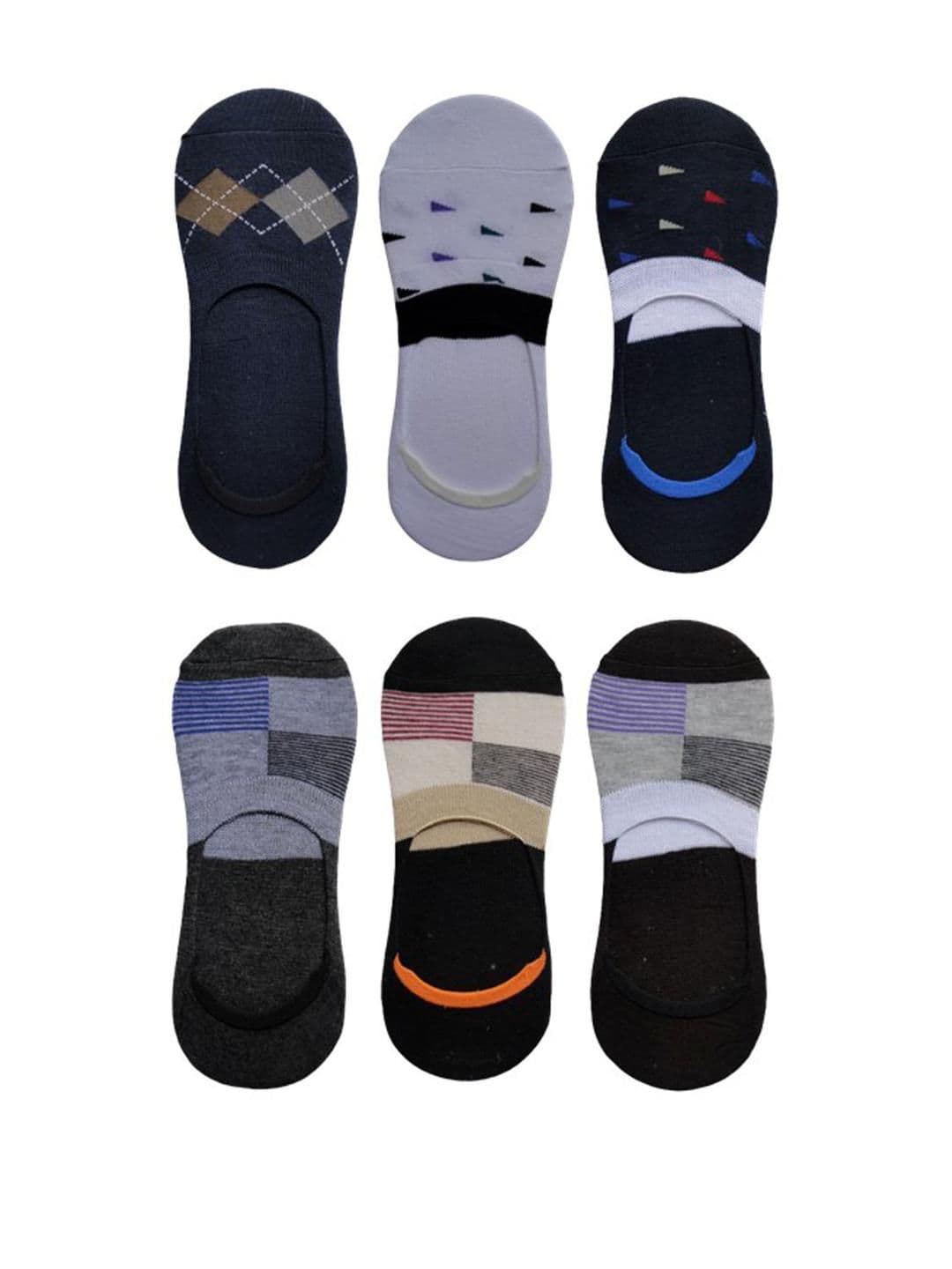 VOICI Unisex No Show Pair Of 6 Loafer Socks - view 1