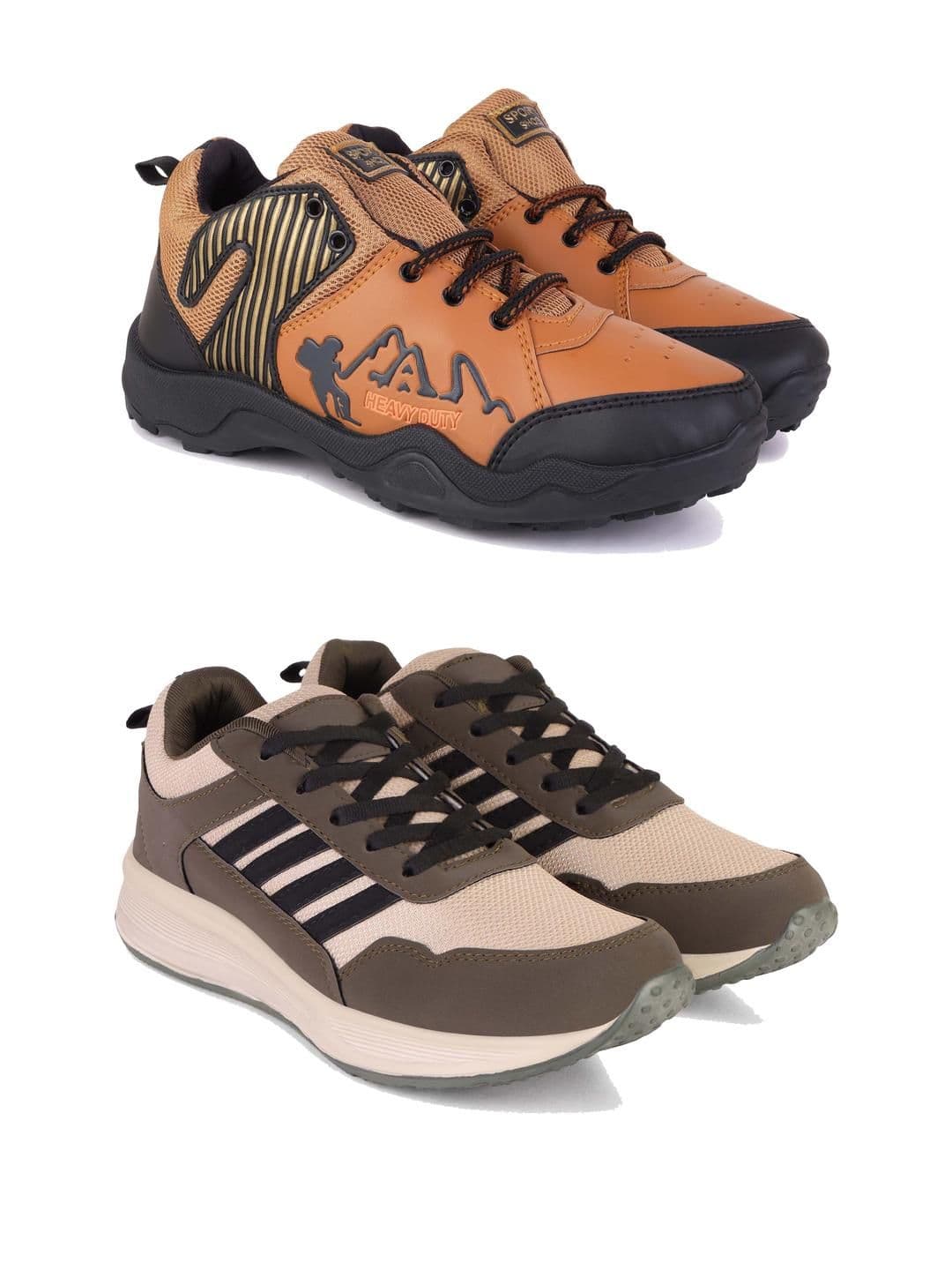 PENNEN Men Pack of 2 Non-Marking Sports Shoes - view 1