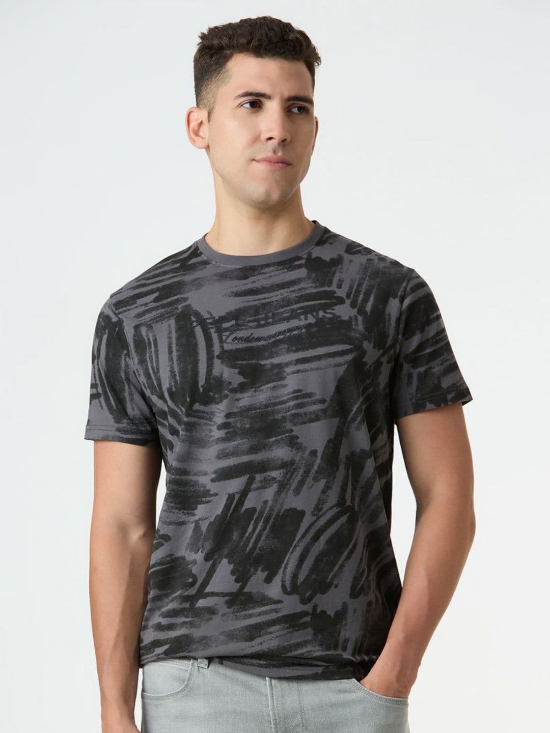 Pepe Jeans Abstract Printed Slim Fit T-shirt - view 1