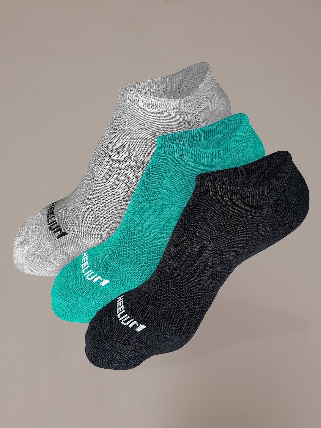 Heelium Men Pack Of 3 Printed Ankle Length Ultra-Soft, Thin & Breathable Socks - view 1