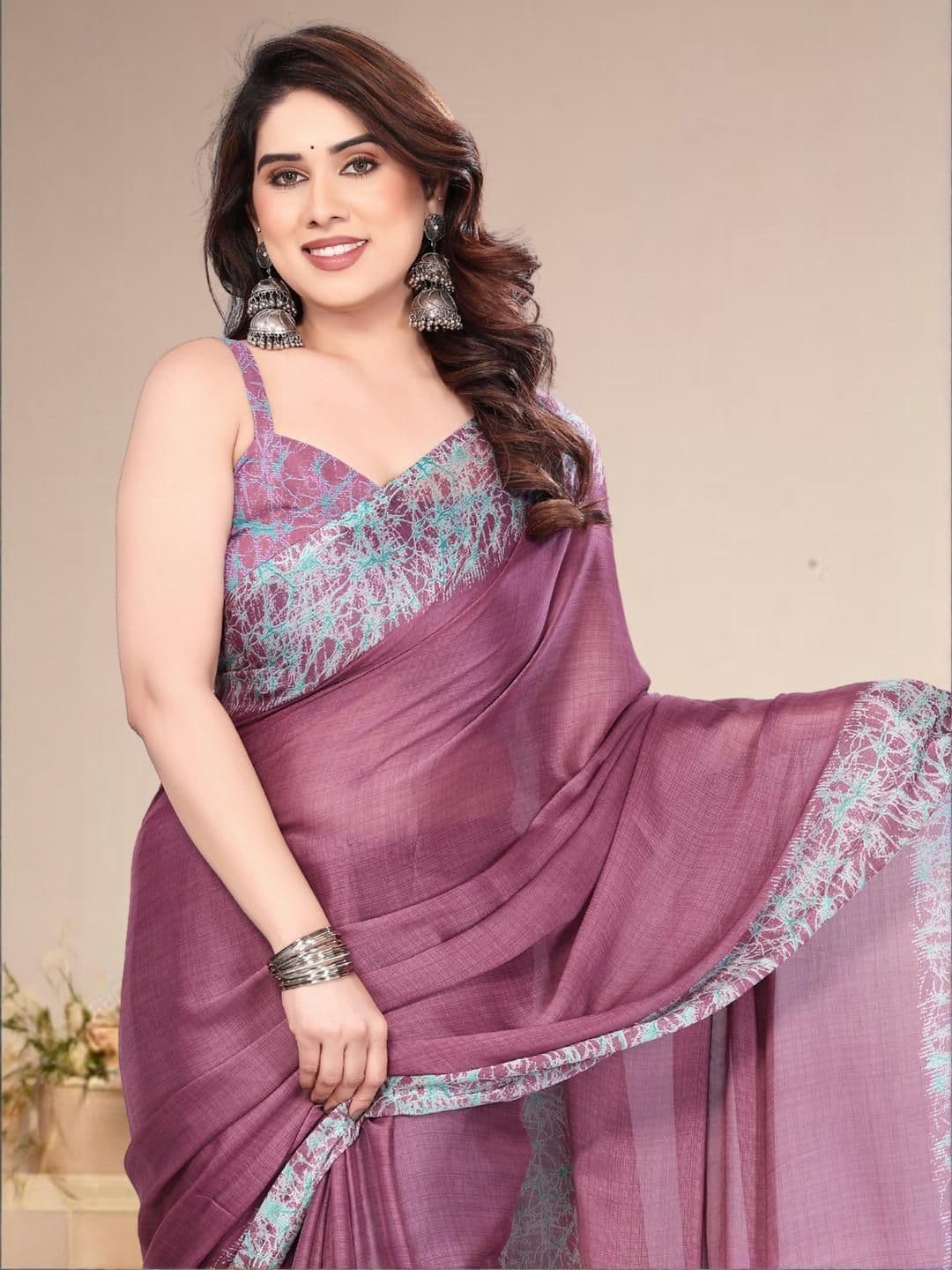 SUPERLAXMI Pure Chiffon Designer Saree - view 1