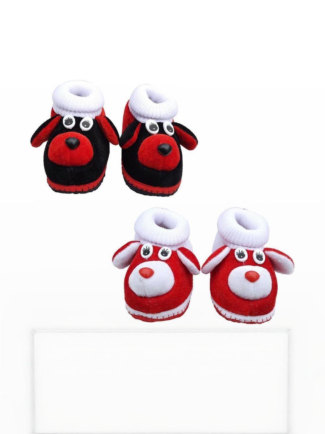 LMN CHILD CARE 2 Pair Unisex Kids Cotton Booties - view 1
