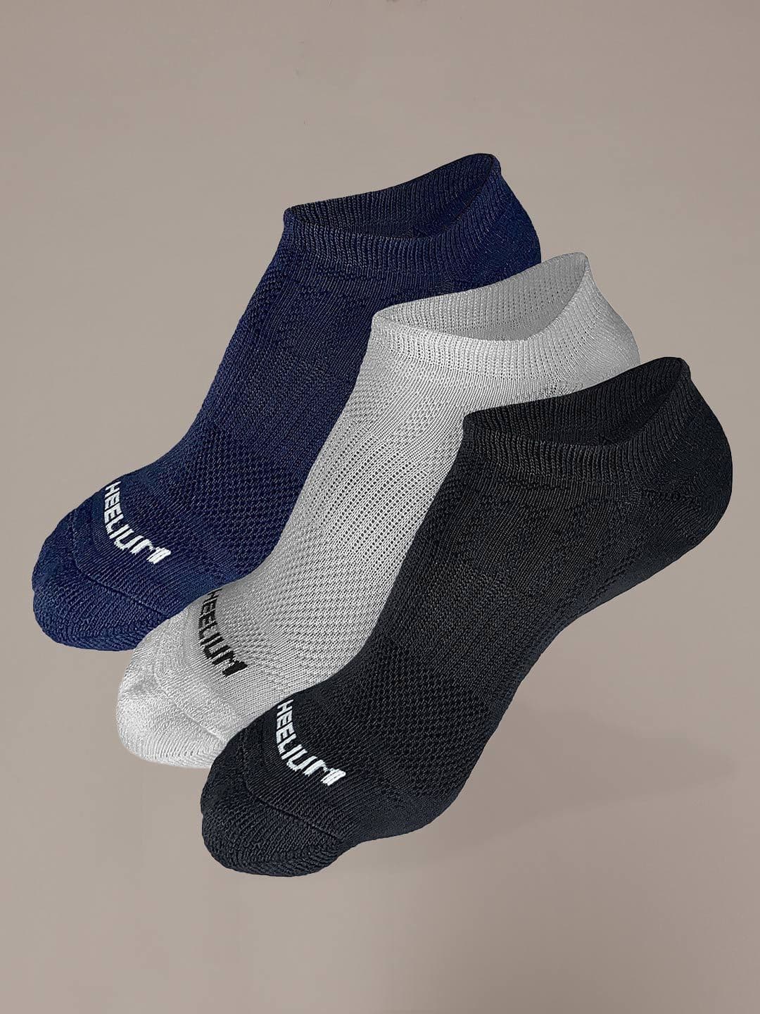 Heelium Men 3-Pcs Ankle-Length Ultra-SoftSocks - view 1