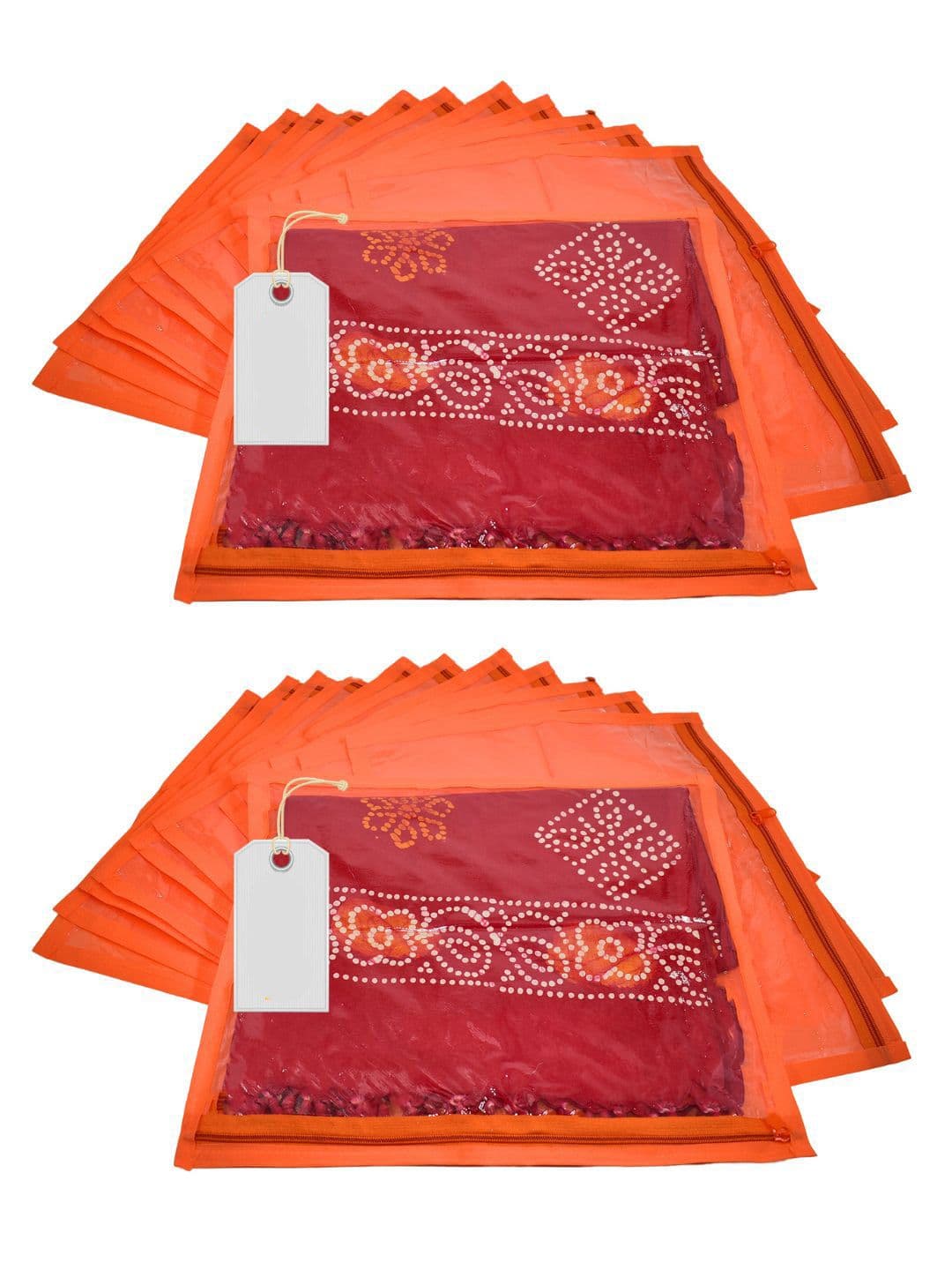 Ajabh Orange 24 Pieces Regular Multi-Utility Garment Cover Bag Organisers - view 1
