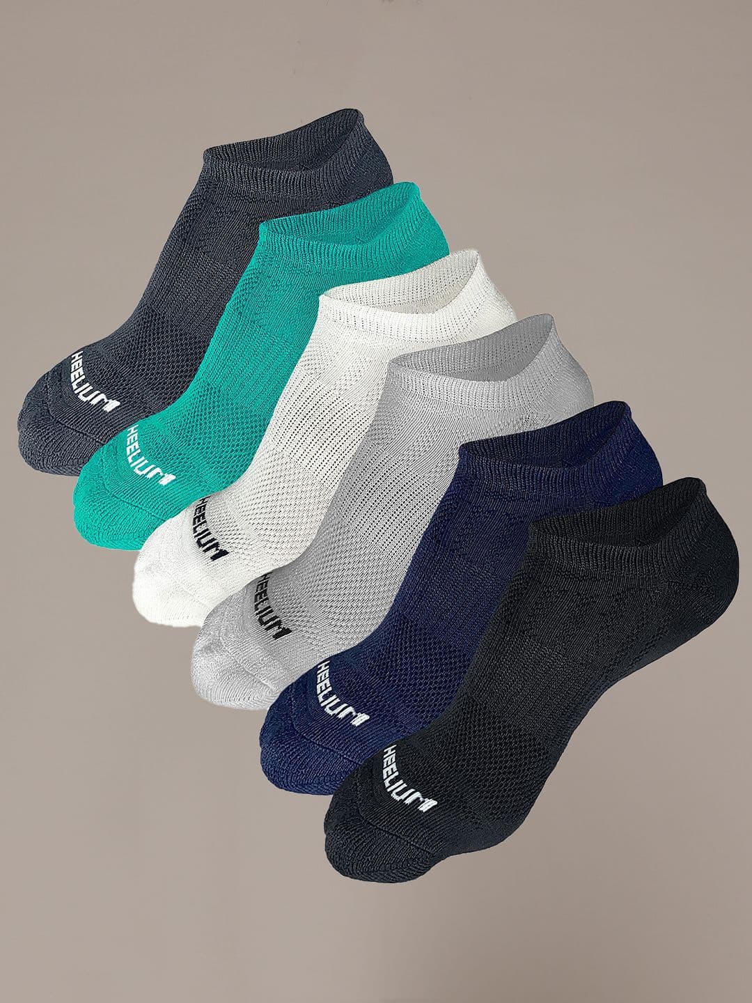 Heelium Men 6-Pcs Ankle-Length Ultra-SoftSocks - view 1