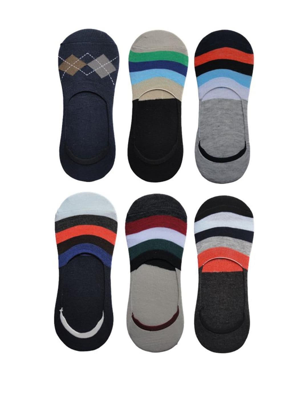 VOICI Unisex Set Of 6 No-Show Loafer Socks - view 1