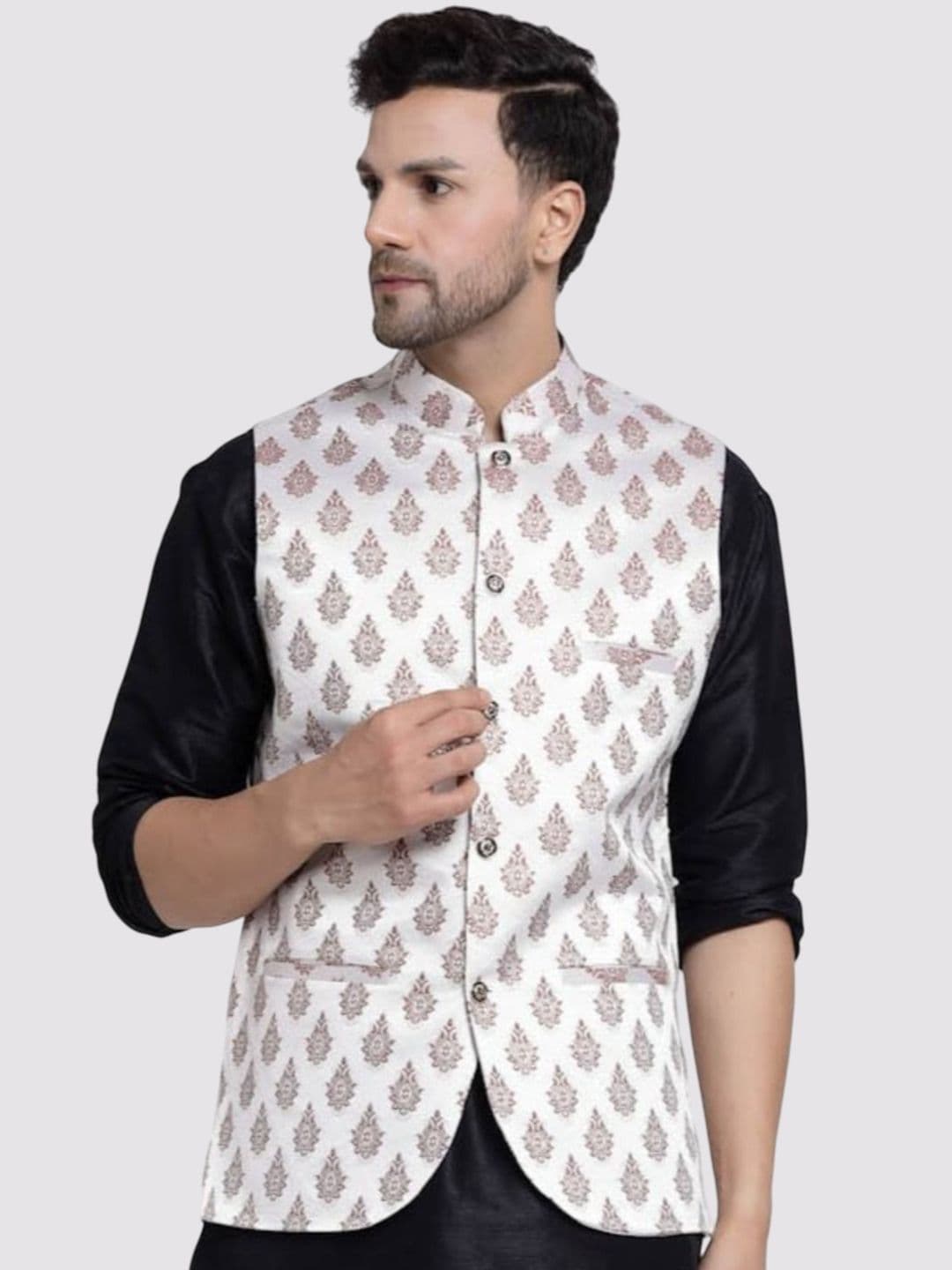 TS LIFESTYLE Mandarin Collar Nehru Jackets - view 1