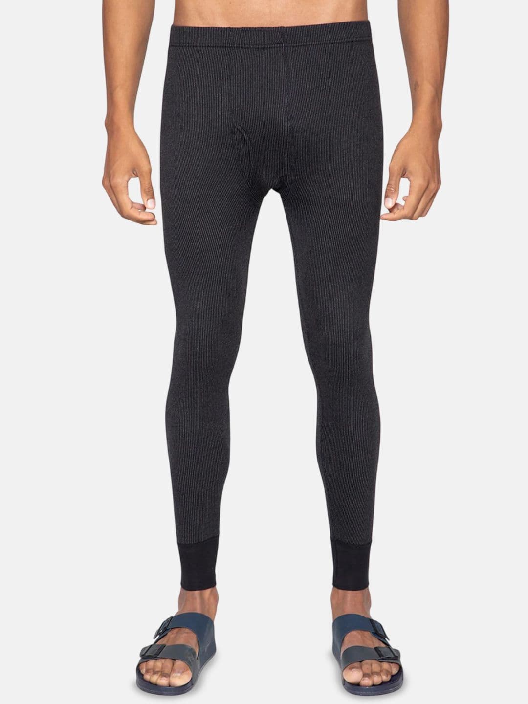 Sporto By Macho Men Pack Of 2 Striped Snug-Fit Thermal Bottoms - view 1