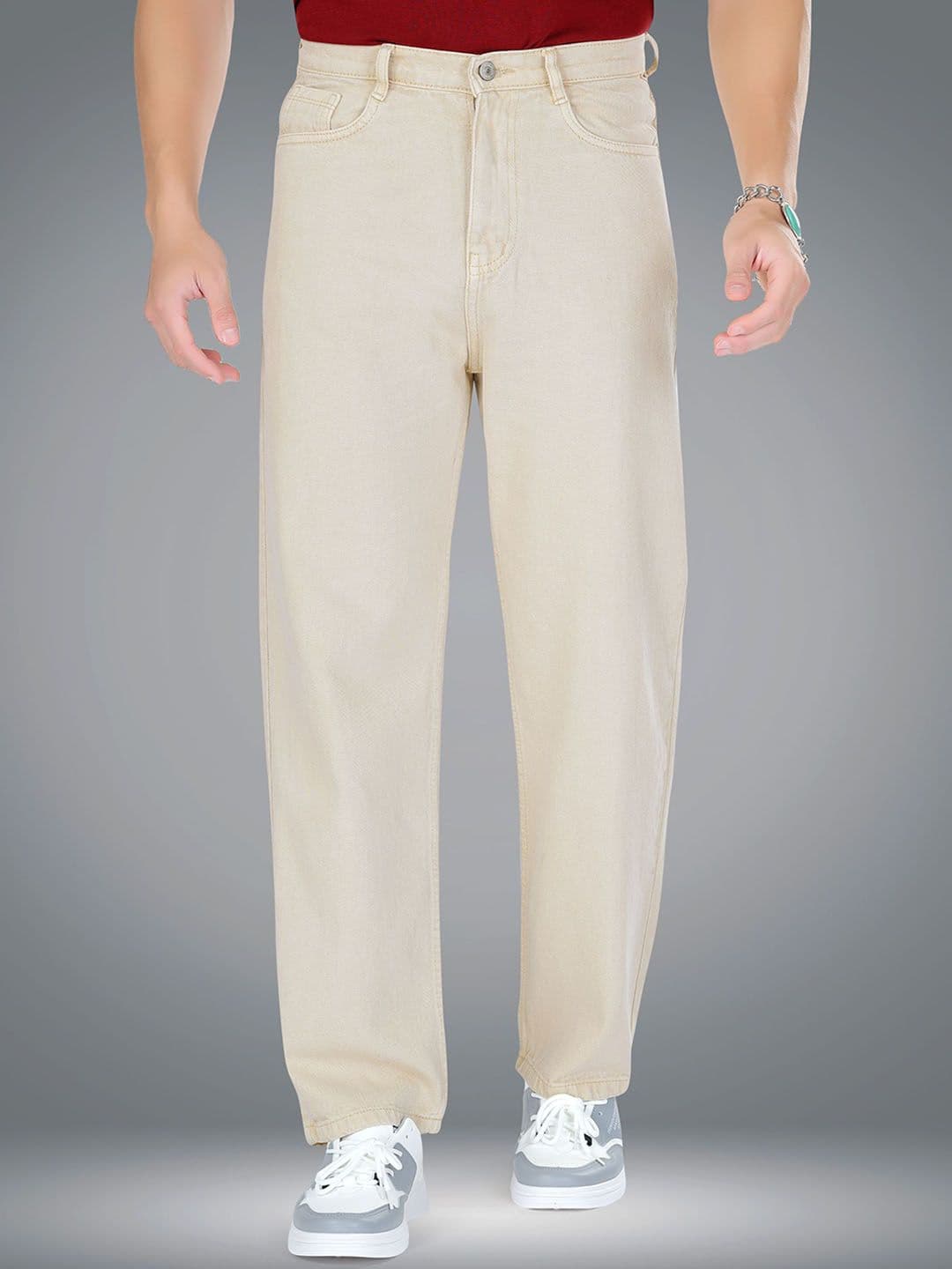 me Queen Men Straight Fit Clean Look No Fade Cotton Jeans - view 1