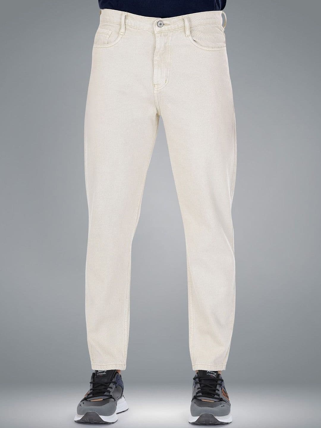 me Queen Men Straight Fit Clean Look No Fade Cotton Jeans - view 1
