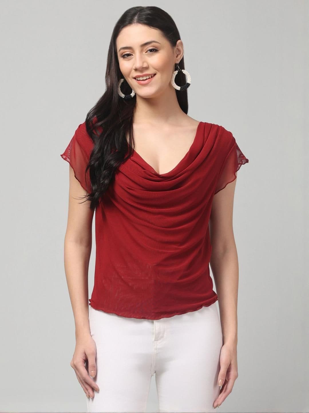 clobug Women Cowl Neck Top - view 1