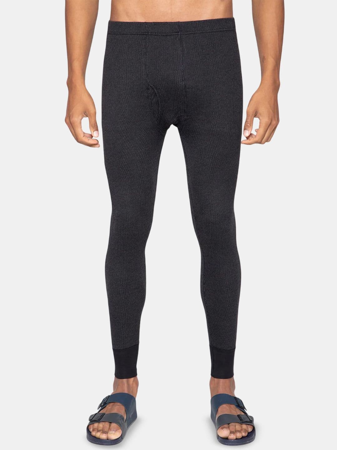 Sporto By Macho Men Striped Snug-Fit Ultra Thin Thermal Bottoms - view 1