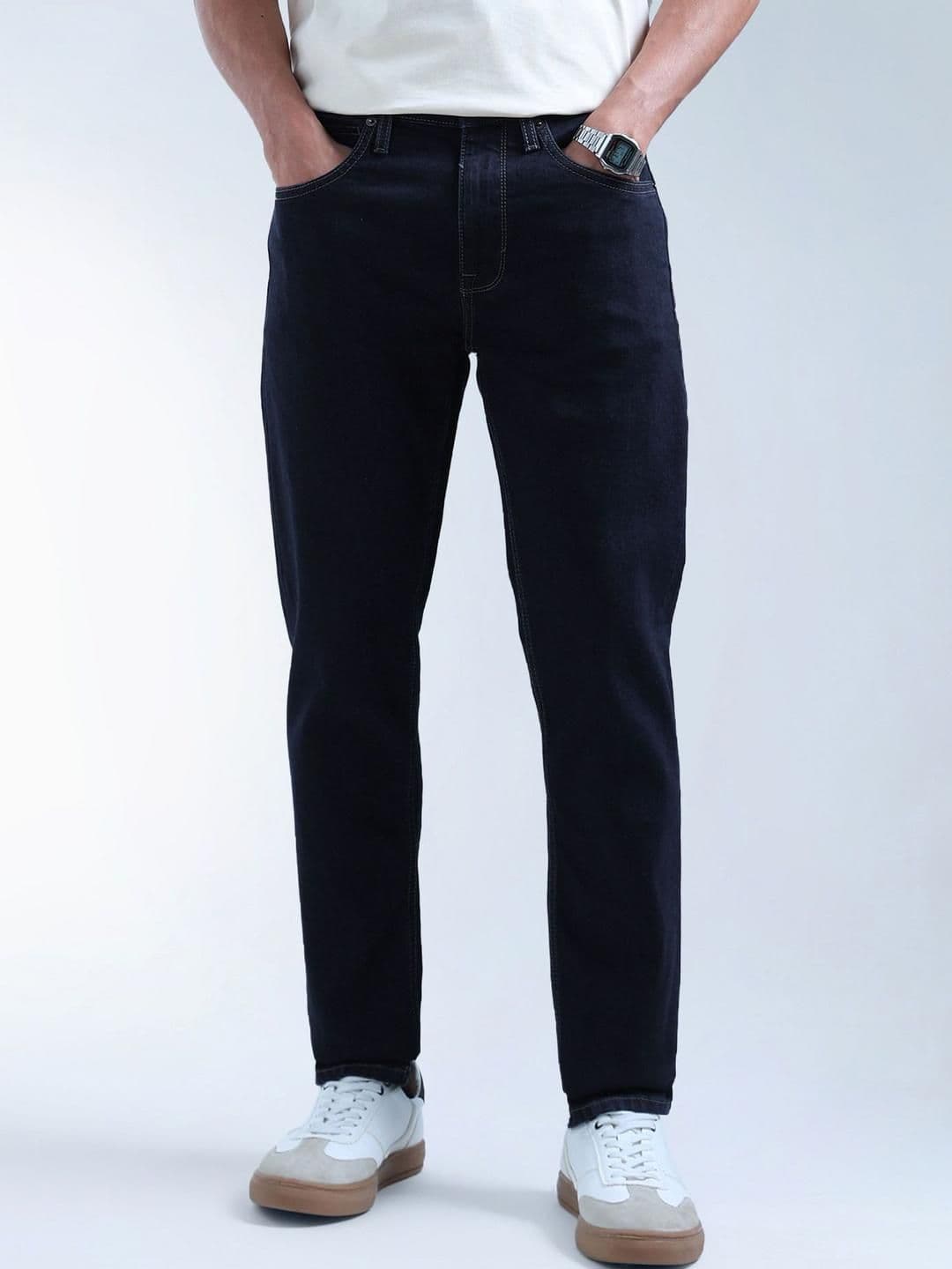 Flying Machine Men Slim Fit Mid-Rise Highly Distressed Jeans - view 1