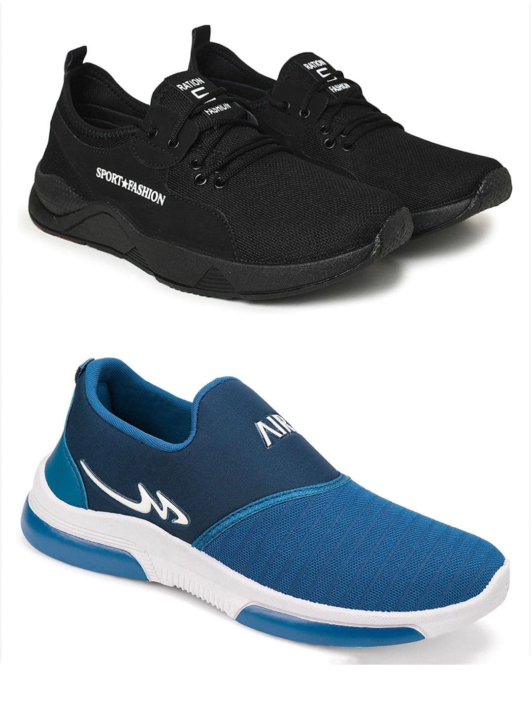 Spotwalk Men Set Of 2 Mesh All-Rounder Running Shoes - view 1