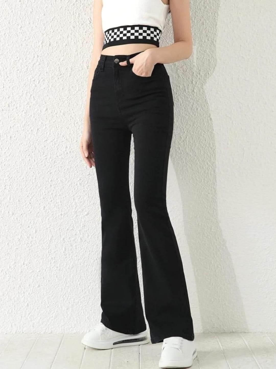 ZARISTAA Women Wide Leg High-Rise Stretchable Jeans - view 1