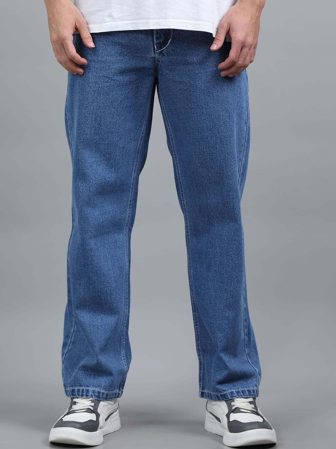 Kolor Fusion Men Baggy Loose Mid-Rise Cotton Jeans - view 1