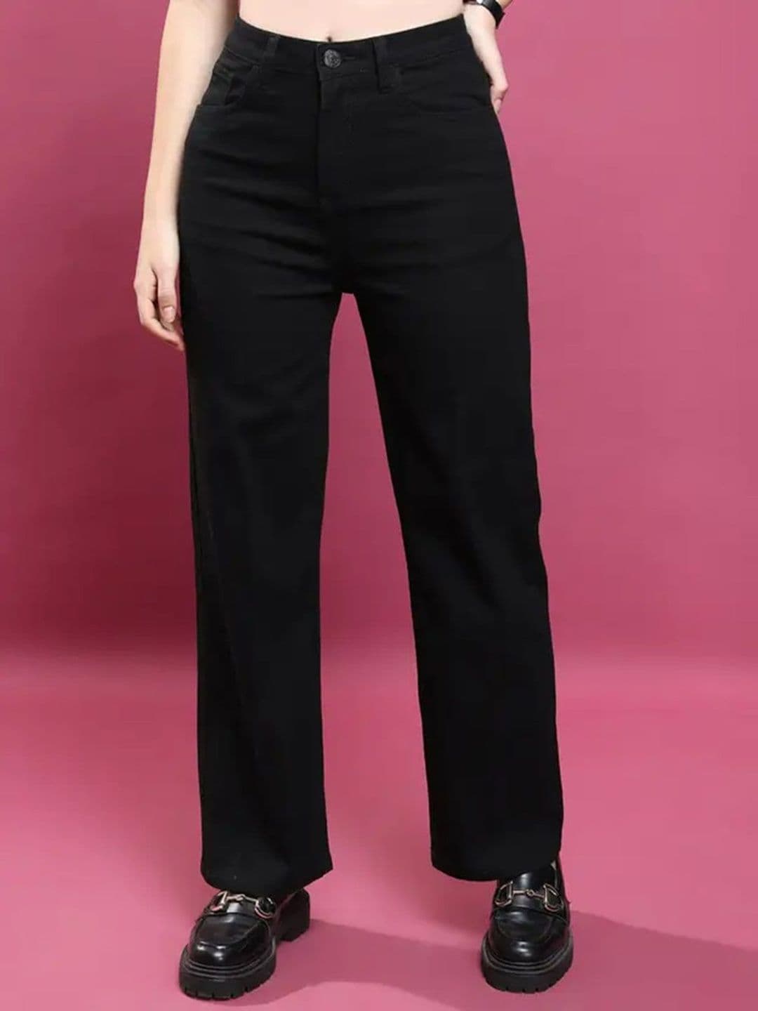 SENDIPO Women Jean Straight Fit High-Rise Stretchable Jeans - view 1