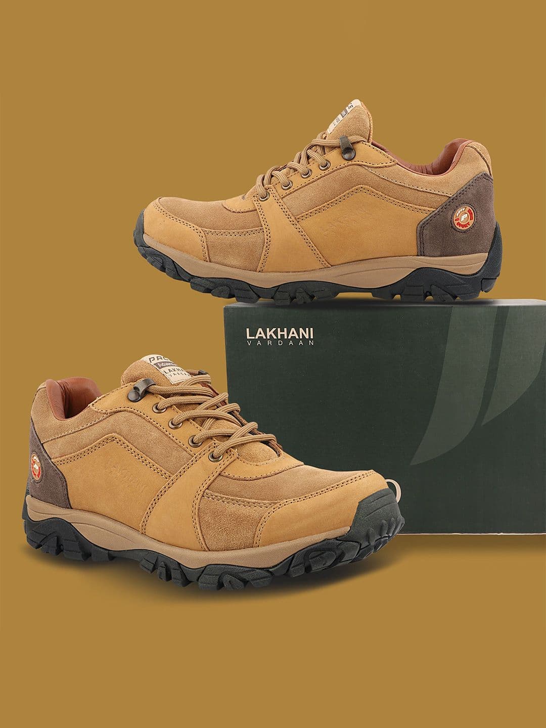 Lakhani Vardaan Men Suede Marking Trekking Shoes - view 1