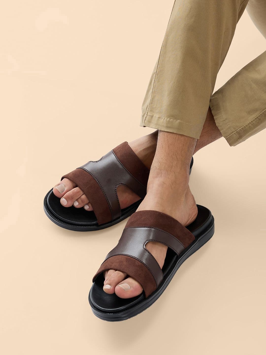 Regal Men Suede Comfort Sandals - view 1
