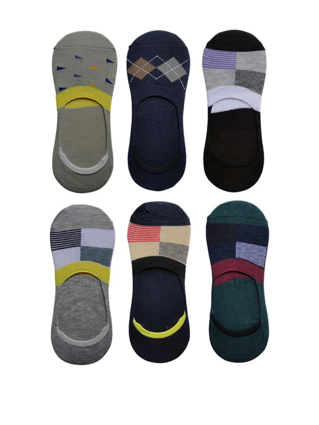 VOICI Set Of 6 Loafer No-Show Invisible Socks - view 1