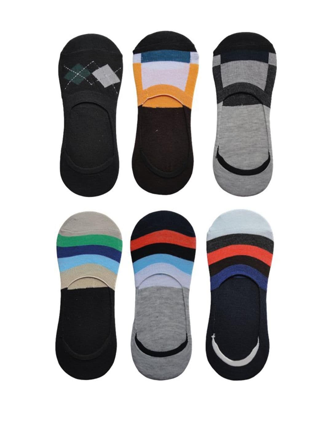 Voici Unisex Pair Of 6 No-Show Loafer Socks - view 1