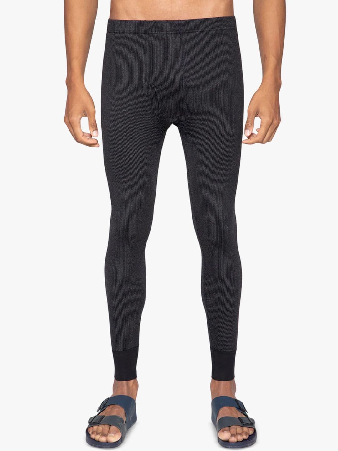 Sporto By Macho Men Striped Snug-Fit Ultra Thin Thermal Bottoms - view 1
