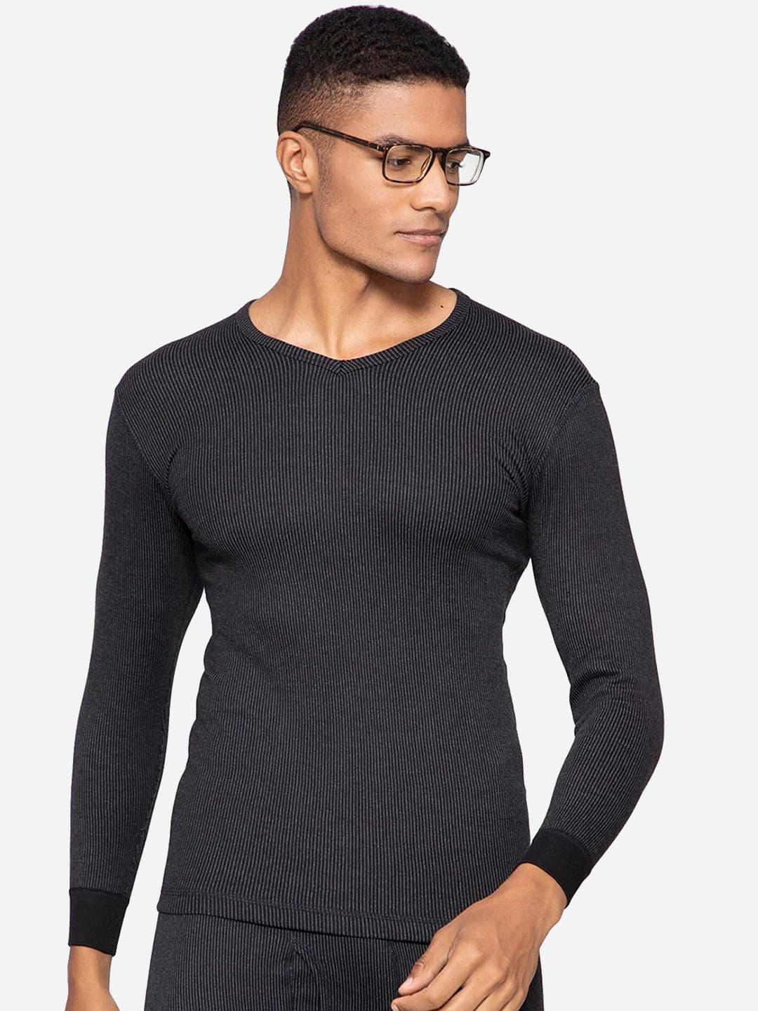 Sporto by Macho Pack Of 2 V Neck Full Sleeves Thermal Tops - view 1