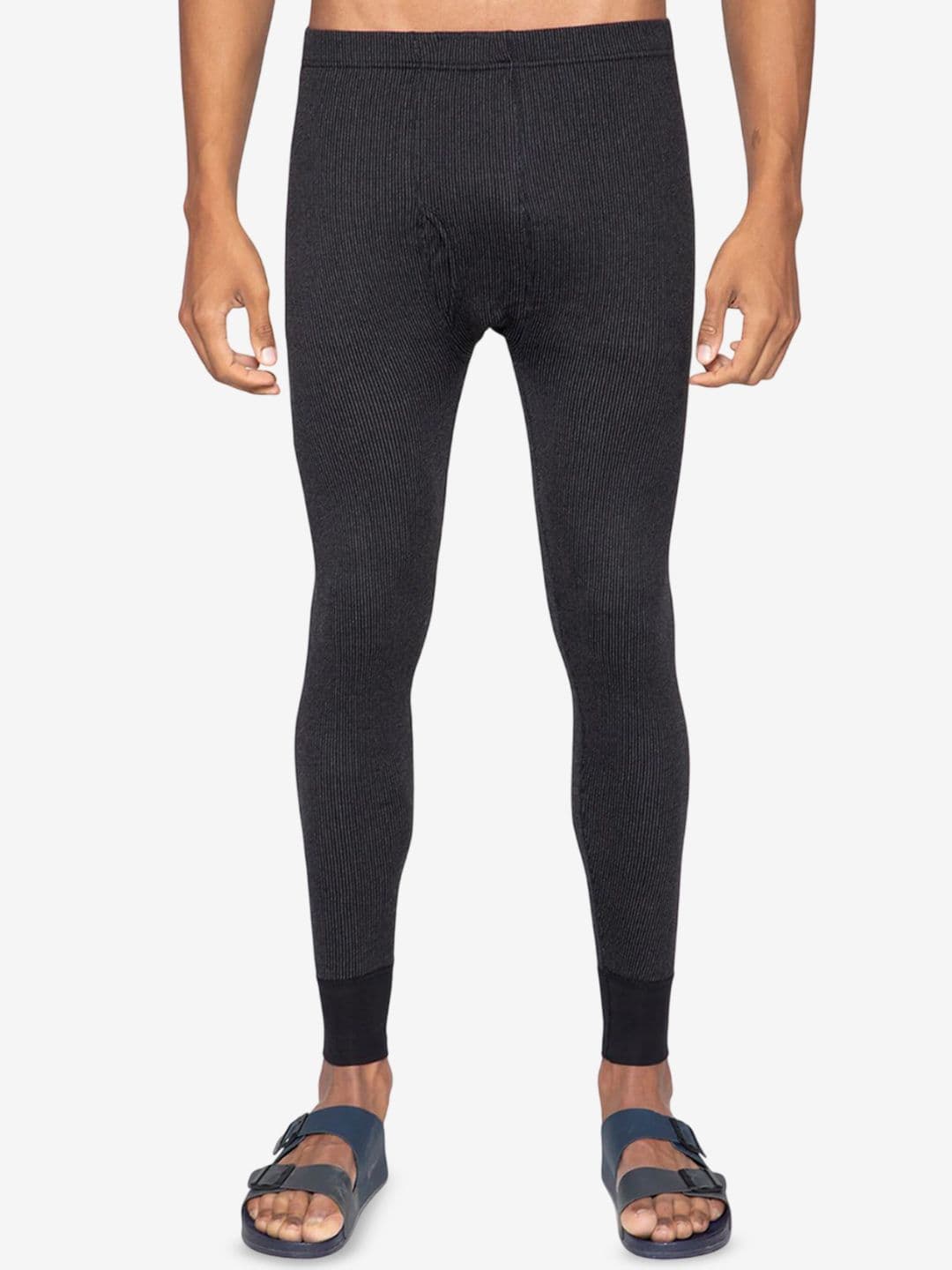 Sporto By Macho Men Striped Snug-Fit Ultra Thin Thermal Bottoms - view 1