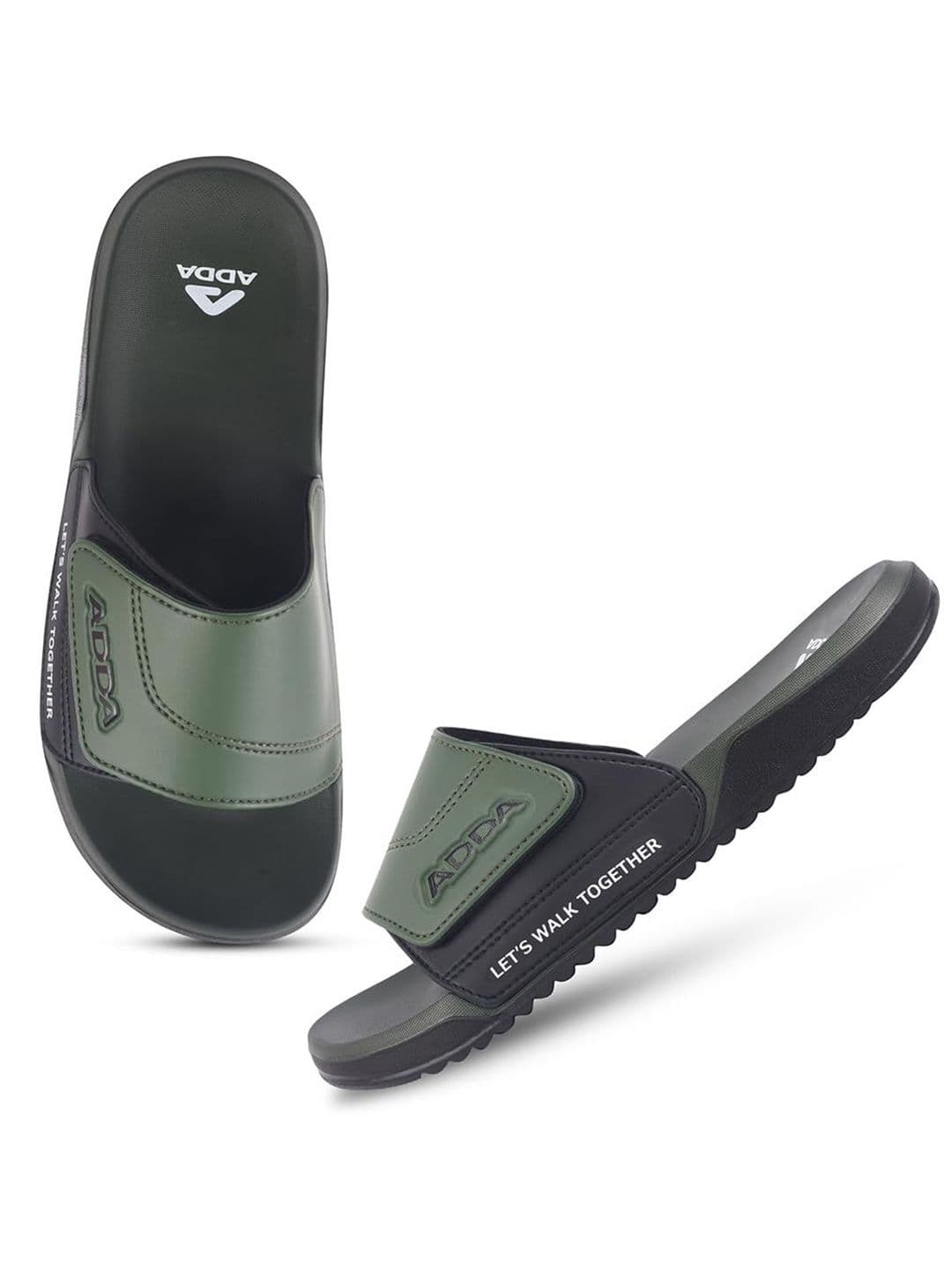 Adda Men Printed Rubber Sliders - view 1