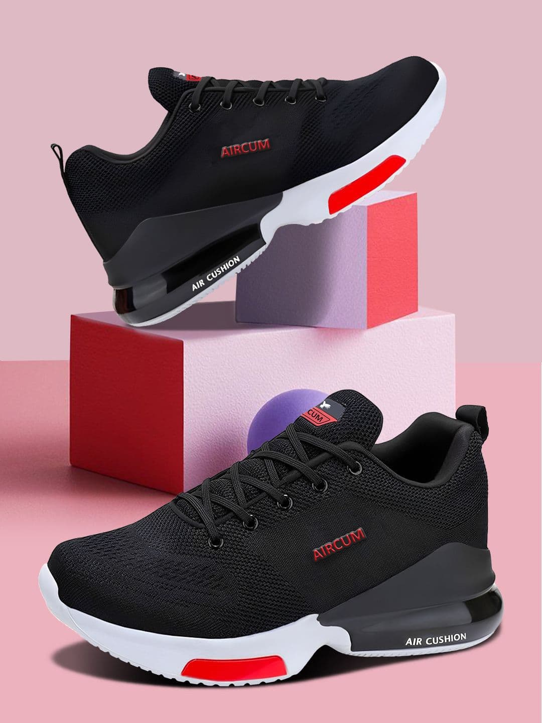 Aircum Men Mesh Walking Non-Marking Shoes - view 1