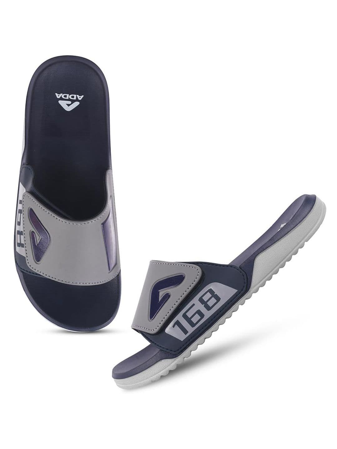 Adda Men Printed Rubber Sliders - view 1