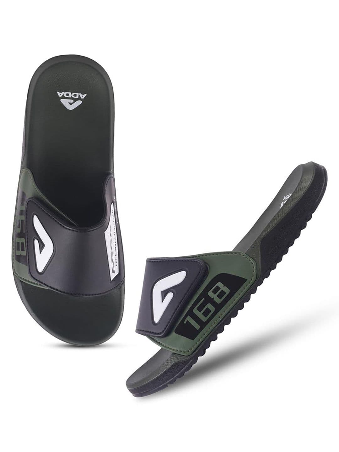 Adda Men Rubber Sliders - view 1