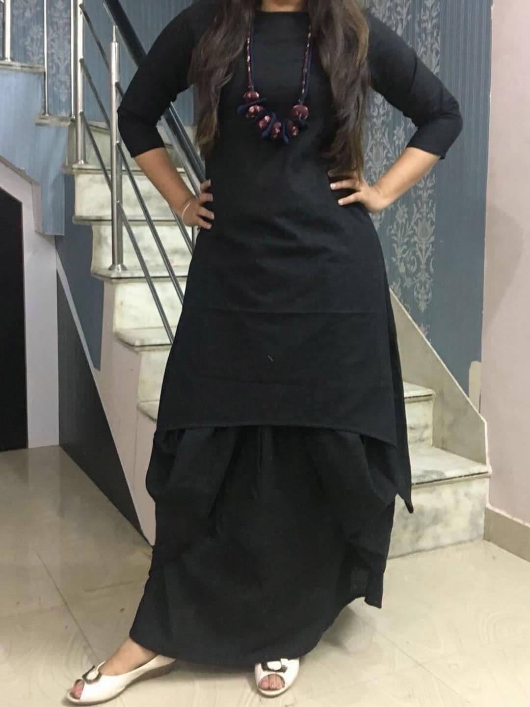 RA Creation Women Dyed Viscose Rayon Kurta & Dhoti Pants - view 1