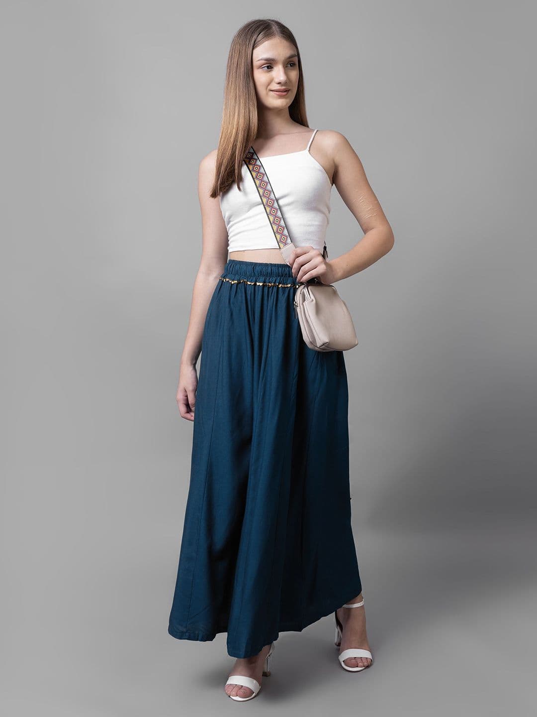 LEGITLOOKS Women Flared Knitted Palazzos - view 1
