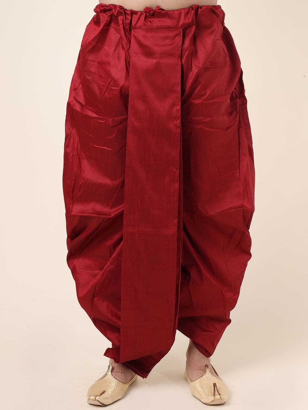 W & G Men Solid Silk Dhoti Pants Dhotis - view 1