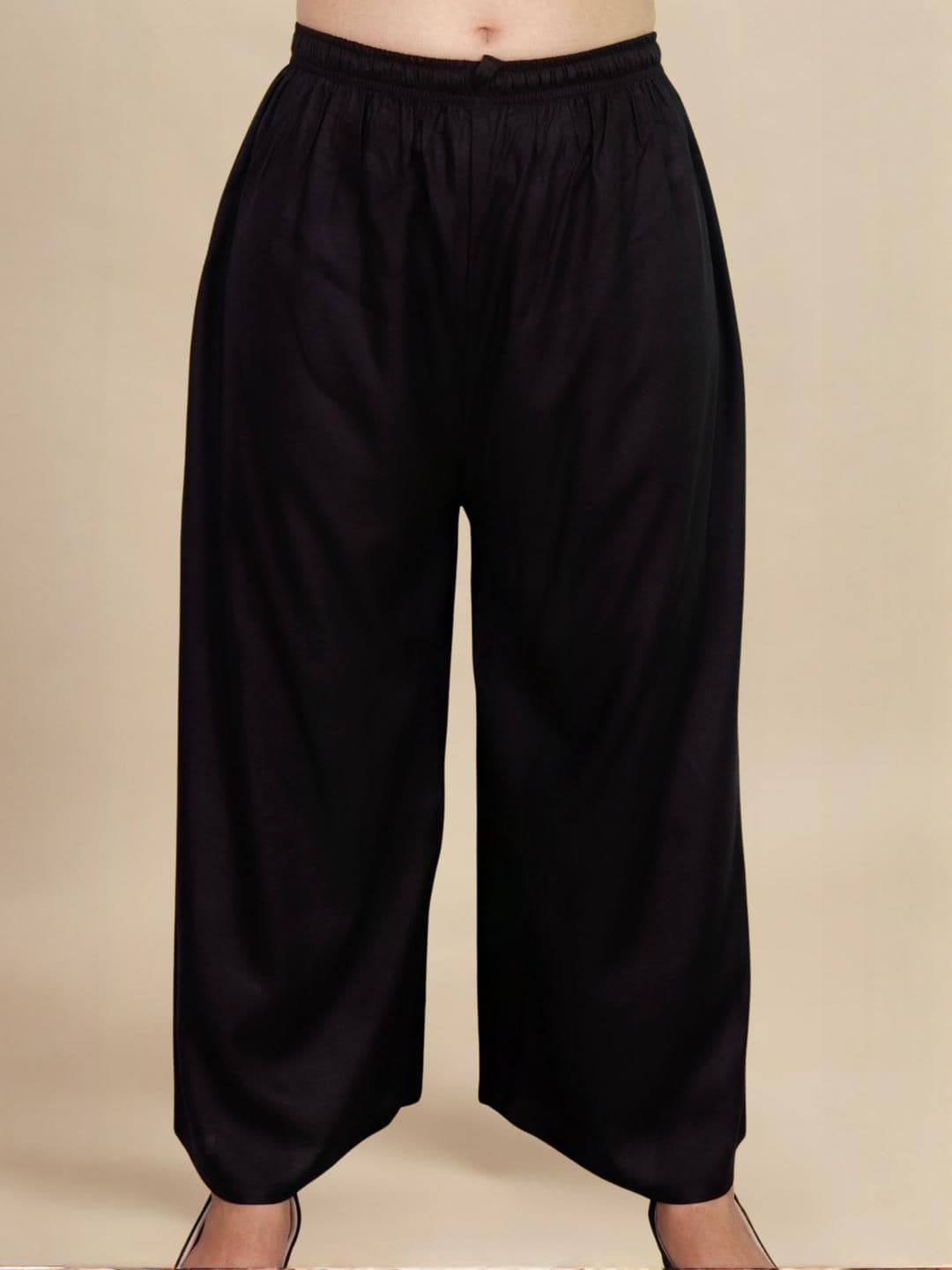 myplusfashion Pack of 2 Women Maroon& Black Regular Palazzos - view 1