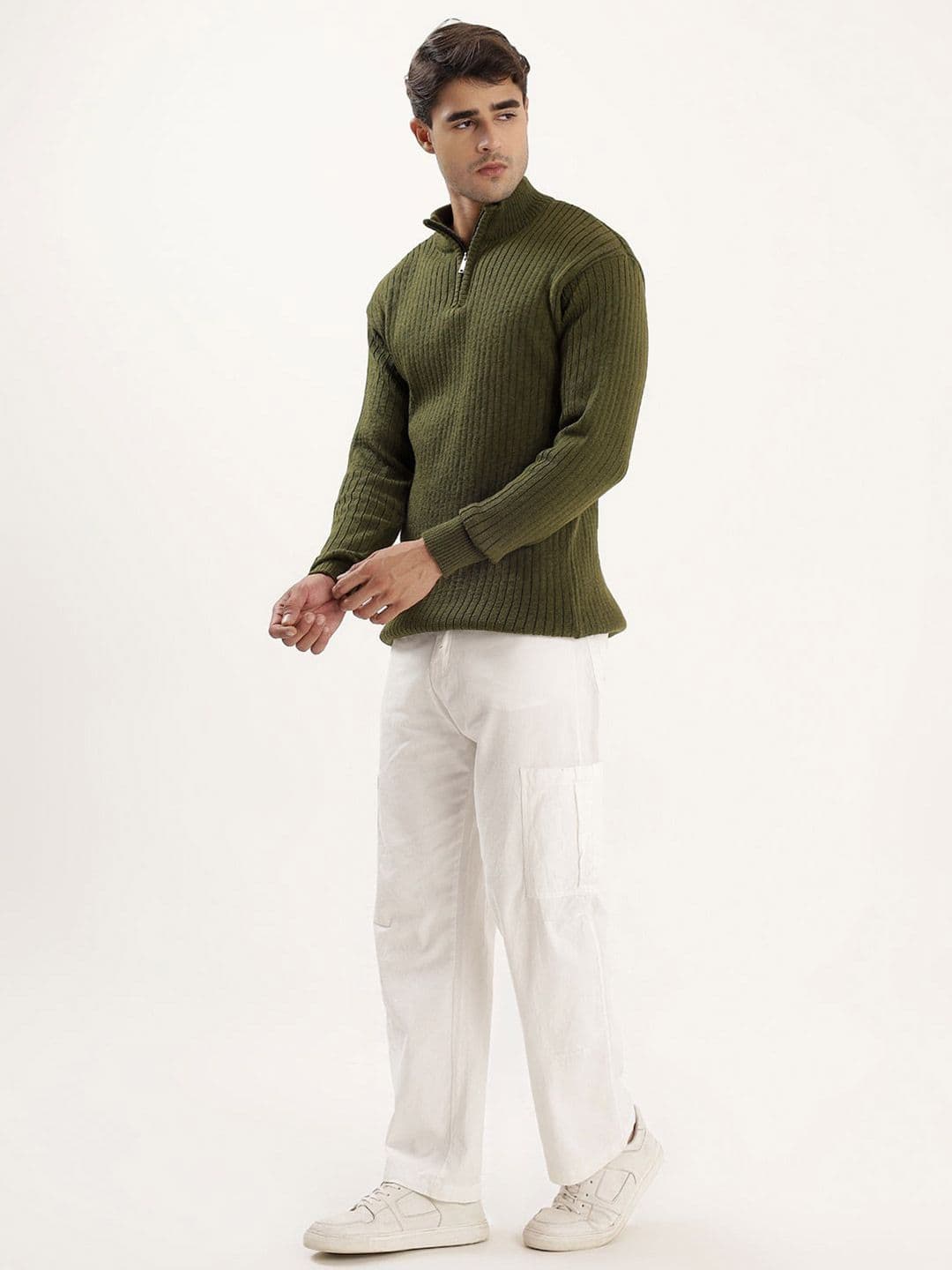 Kveto style redefined Men Ribbed Pullover Sweater - view 1