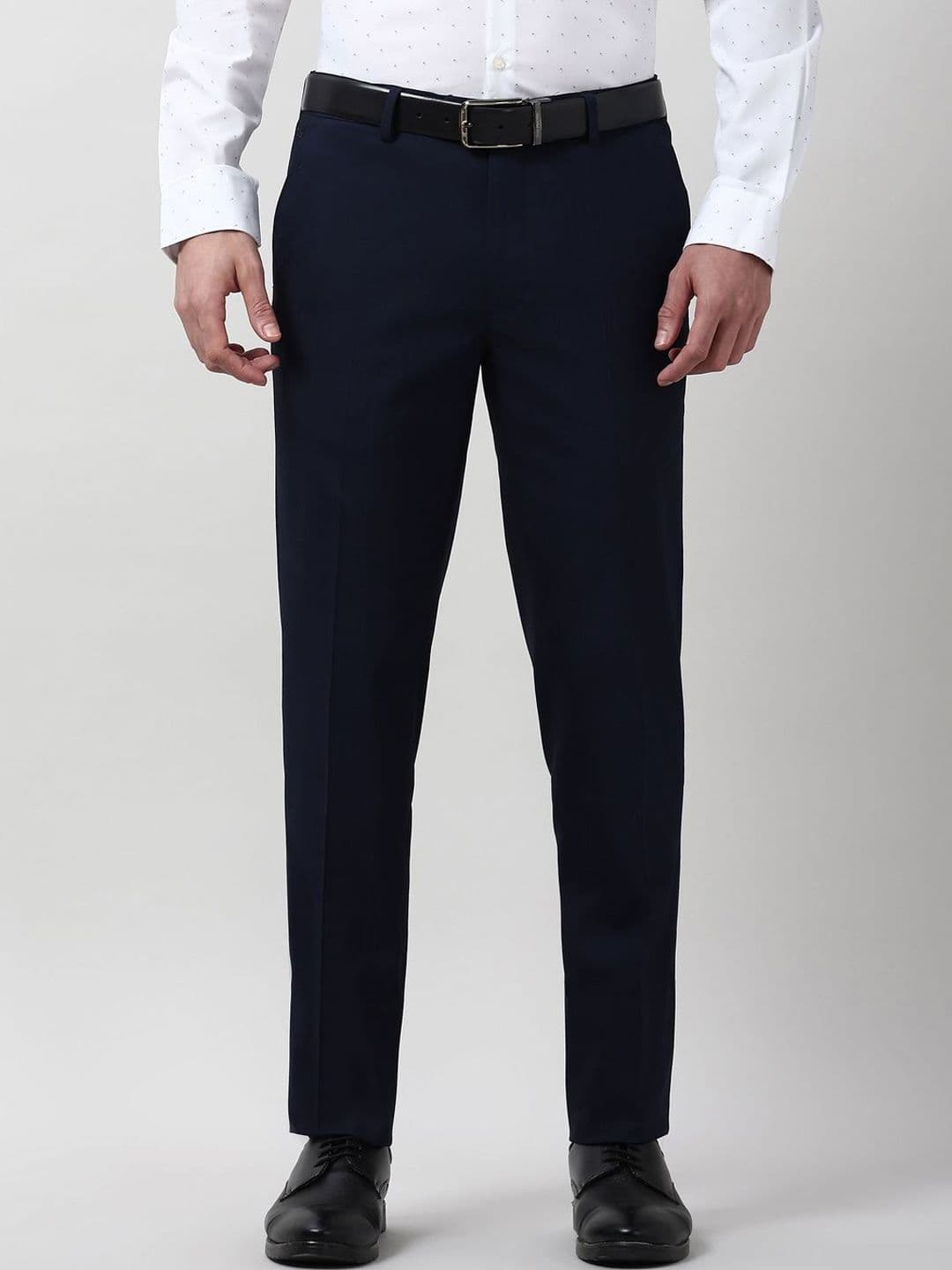 Peter England Men Slim Fit Formal Trousers - view 1