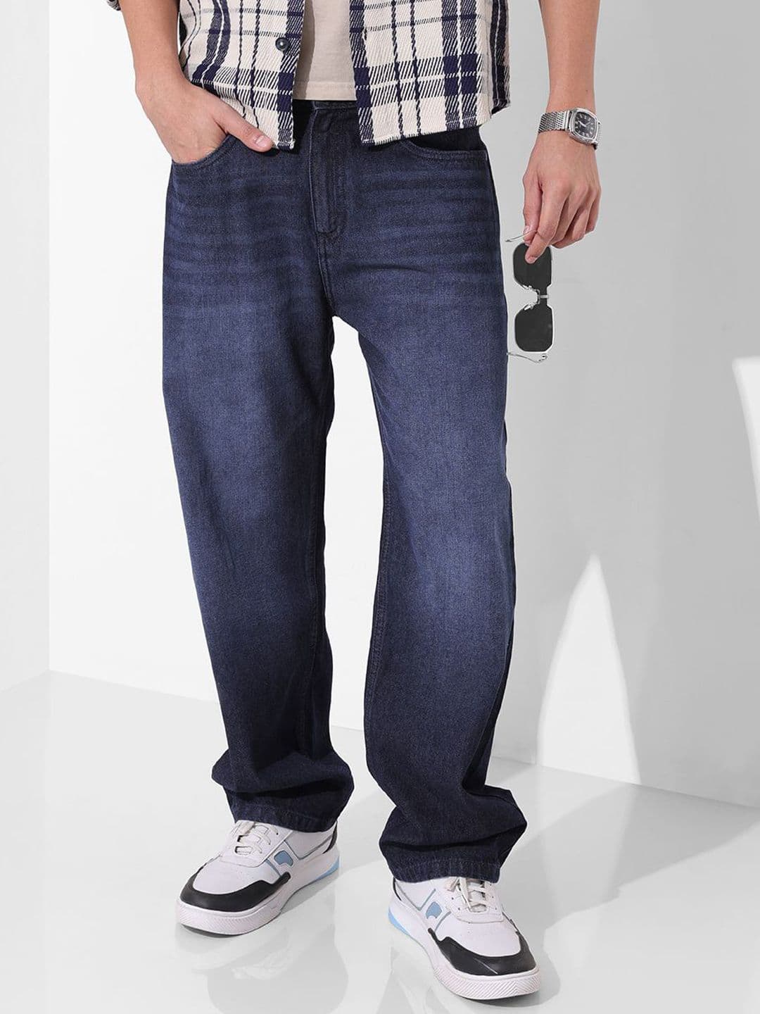 The Indian Garage Co Men Relaxed Fit Mid-Rise Light Fade Jeans - view 1