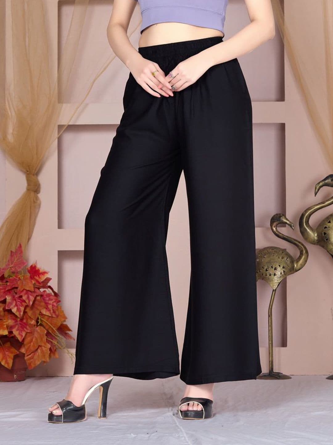Vivika Women Pack of 3 Flared Regular Palazzos - view 1