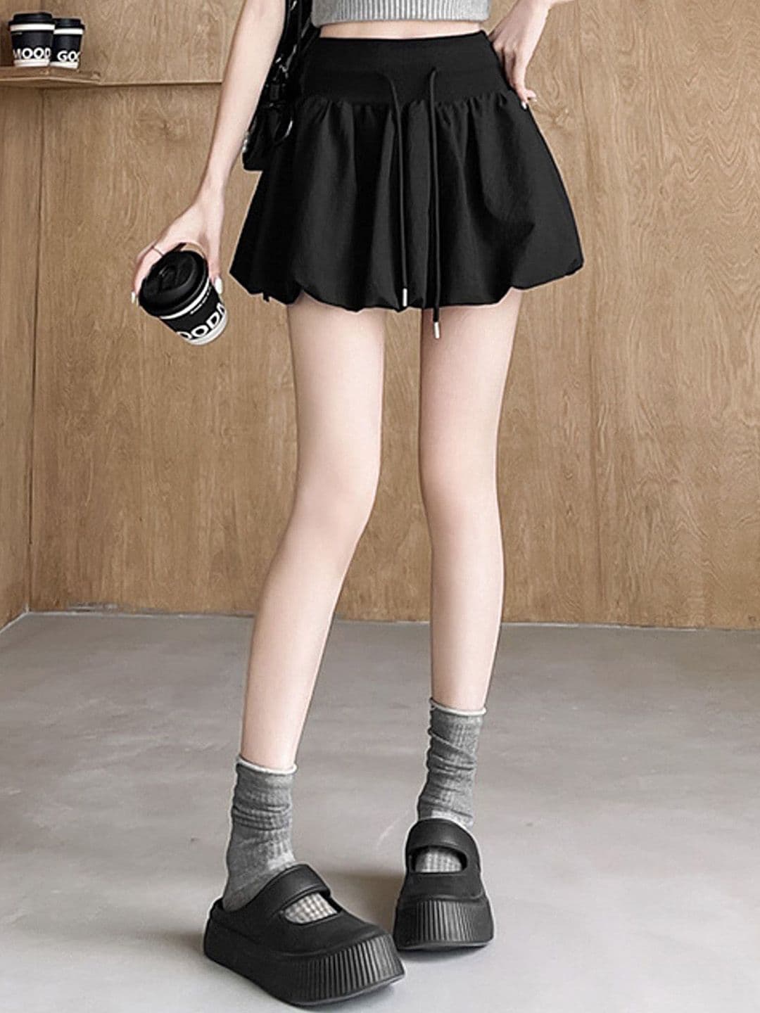 LULU & SKY High-Rise Flared Mini Skirt - view 1