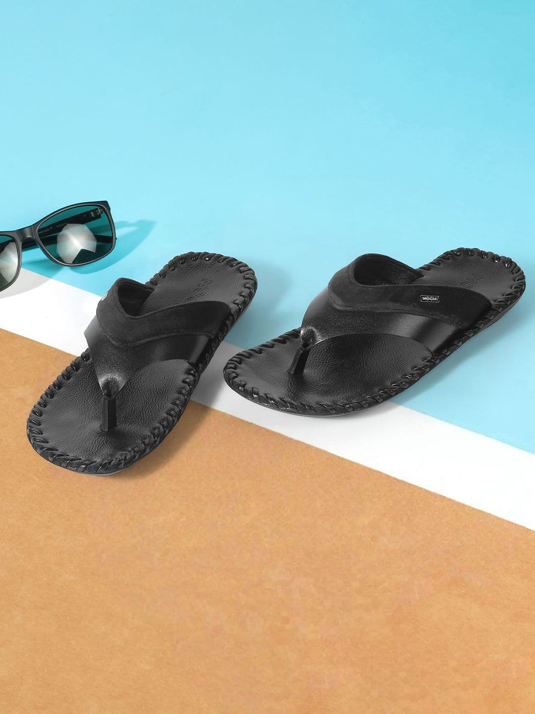 Mochi Men Self Design Thong Flip-Flops - view 1