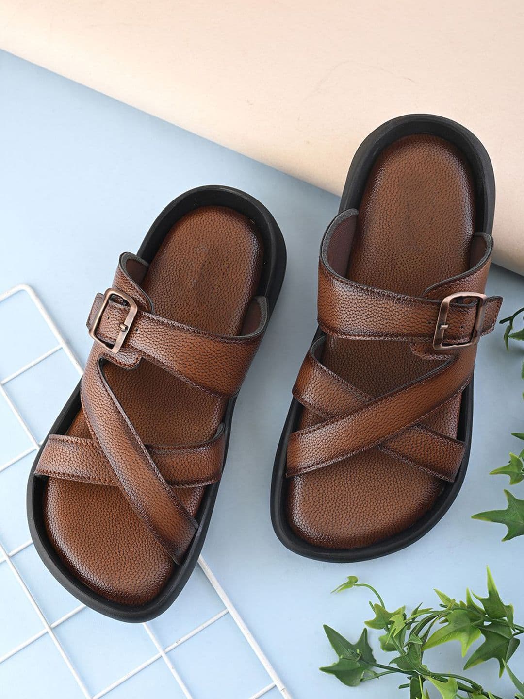 HERE&NOW Men Comfort Sandals With Buckle - view 1