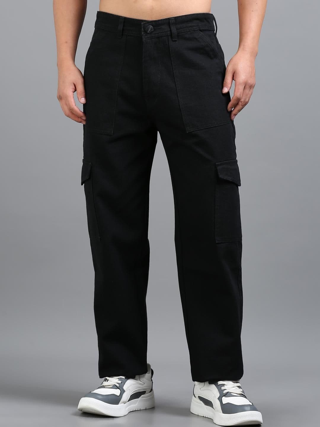 Kolor Fusion Men Relaxed Fit Mid-Rise Cargo Jeans