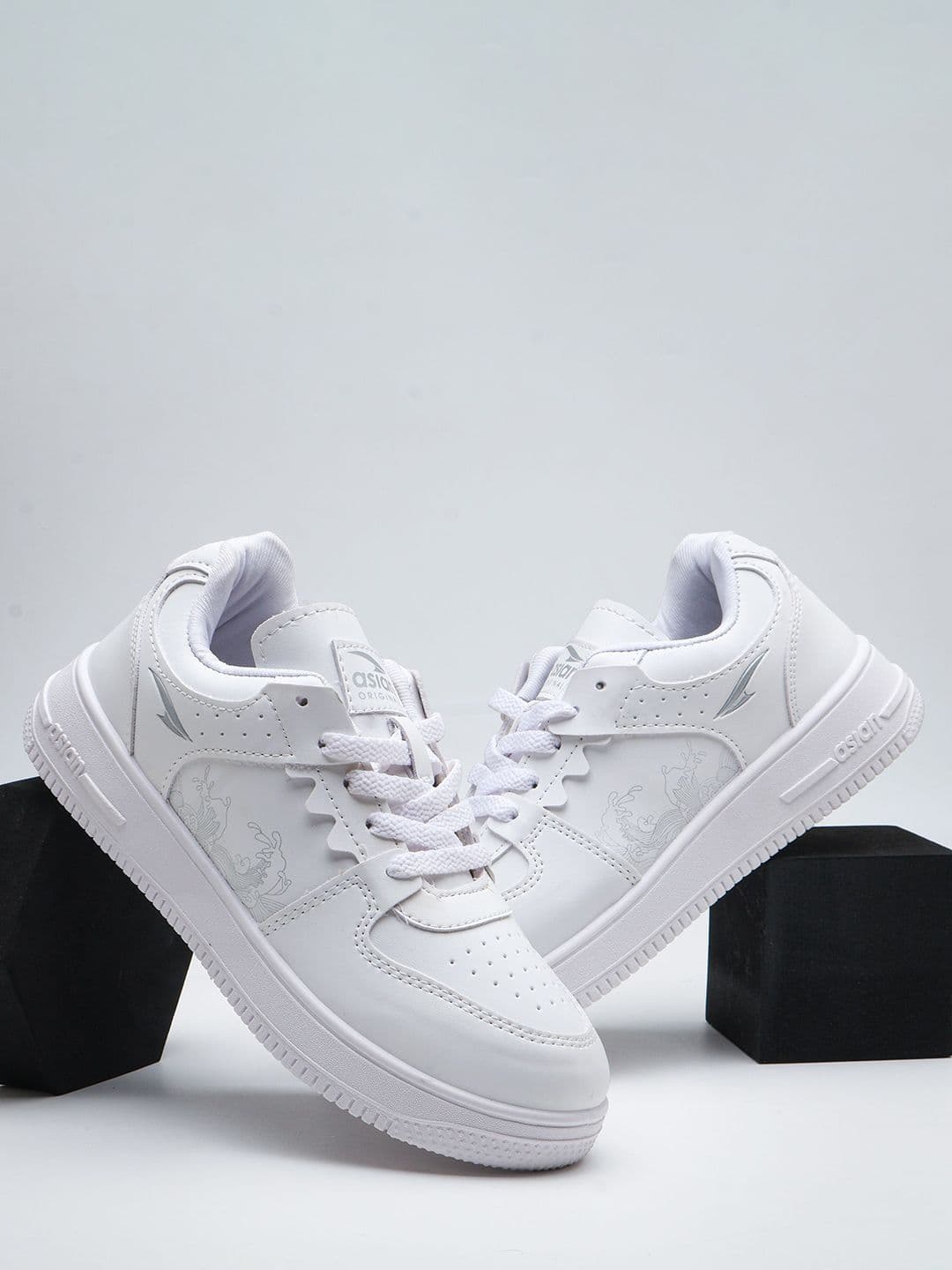 ASIAN Men Woven Design Lace-Up Sneakers - view 1