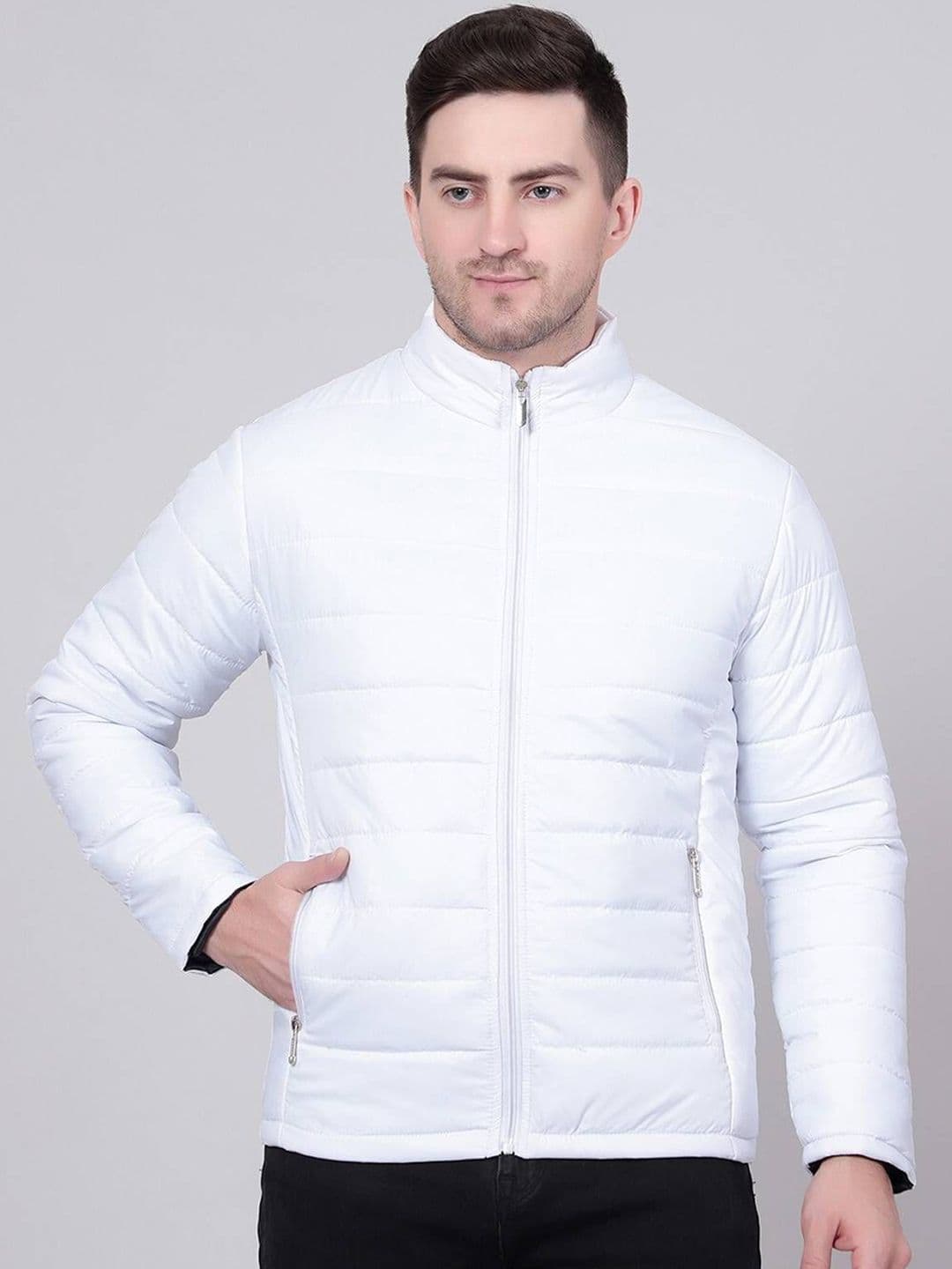 Stylecast X Kotty Men Mock Collar Solid Lightweight Puffer Jacket - view 1