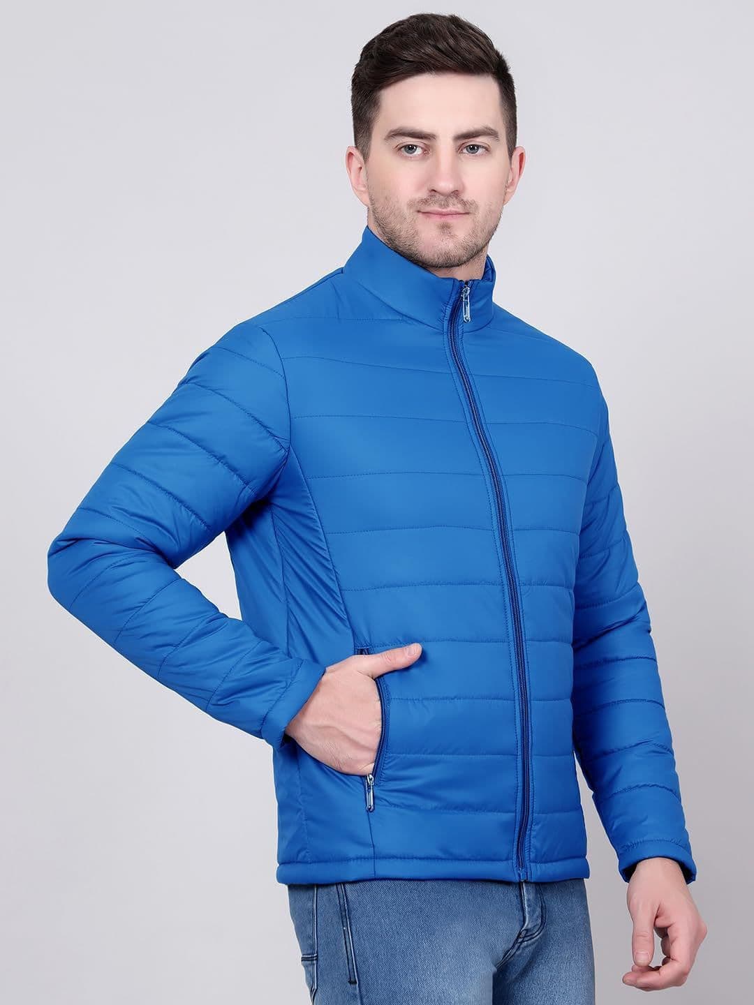 Stylecast X Kotty Men Mock Collar Solid Lightweight Puffer Jacket - view 1