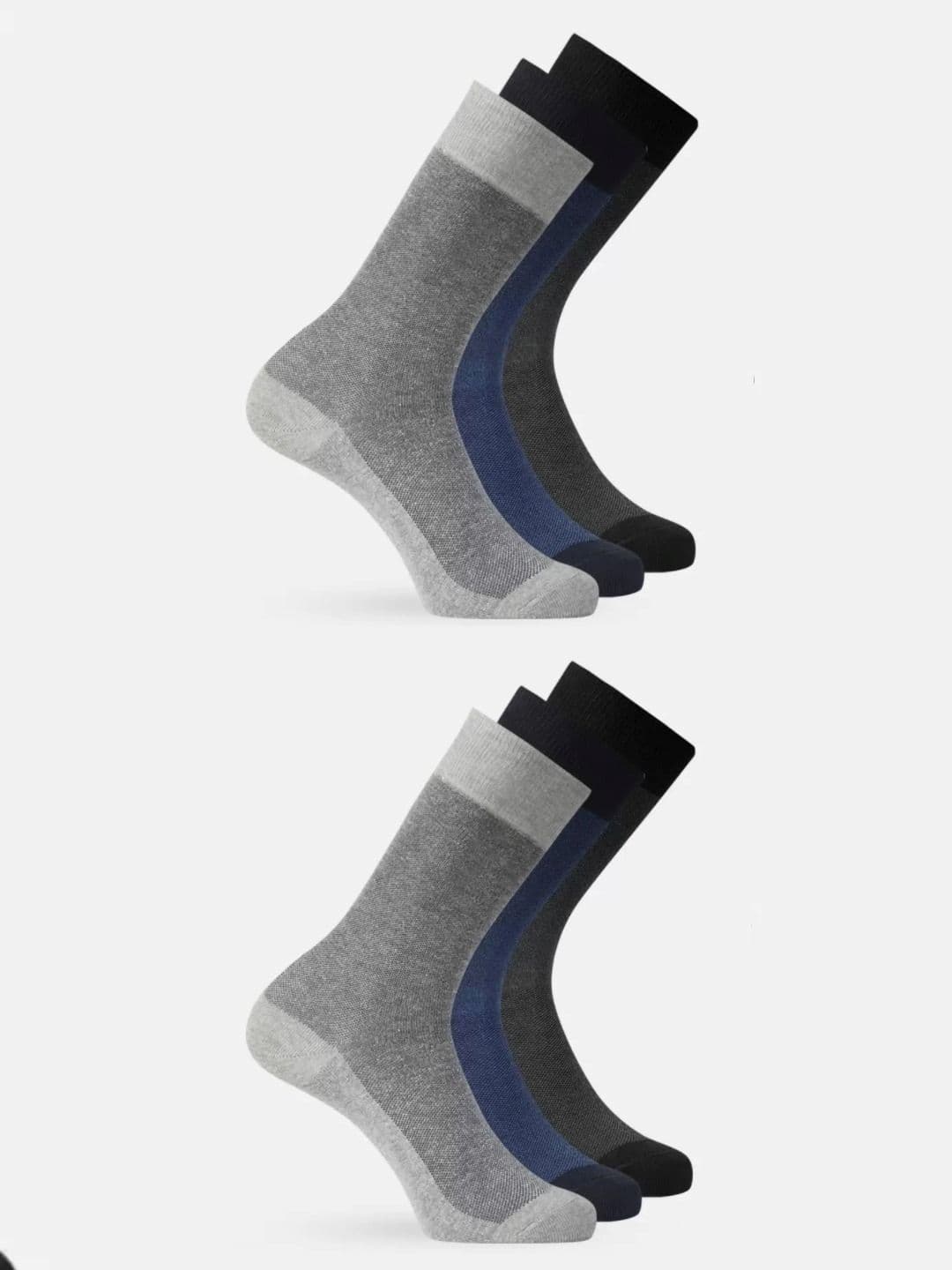 Mast & Harbour Pack Of 6 Patterned Calf Length Socks - view 1